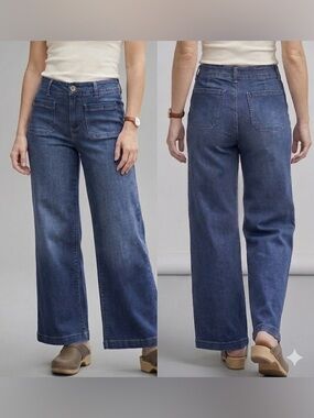 d.jeans Eco Friendly Repreve High Rise Wide Leg Retro Jeans